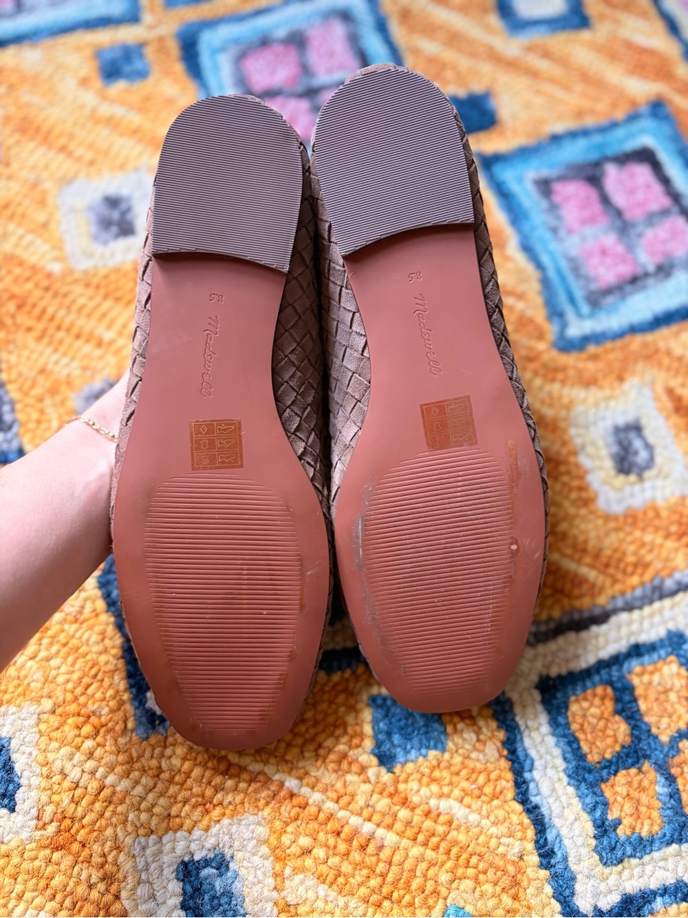 Madewell Taupe Woven Mary Jane Flats - Picture 4 of 4